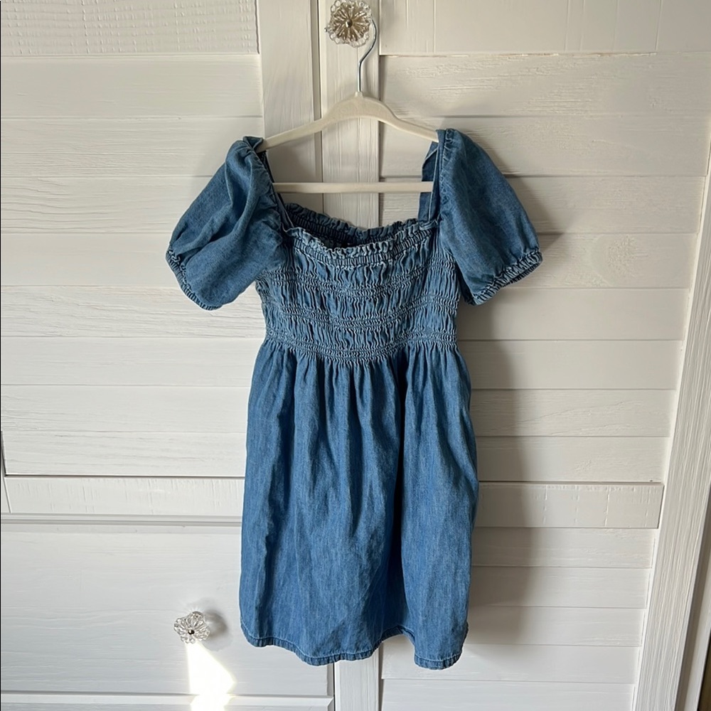 Blue Denim Kids Dress